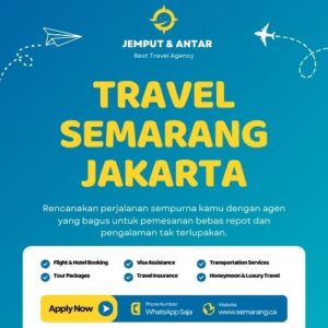 Harga Travel Semarang Jakarta Turun 10% Fasilitas Tetap Premium dan Terbaik